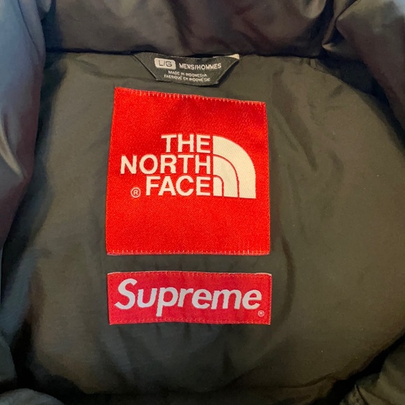 SUPREME North Face Mens Nuptse Brown Fur Print.